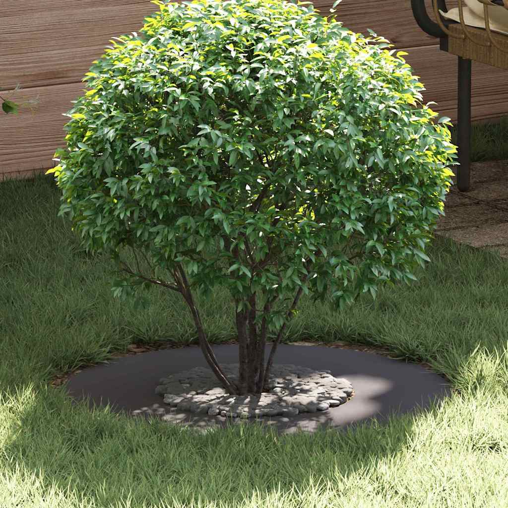 VidaXL adapté pour cerne d'arbre plat noir ø30 60 cm acier