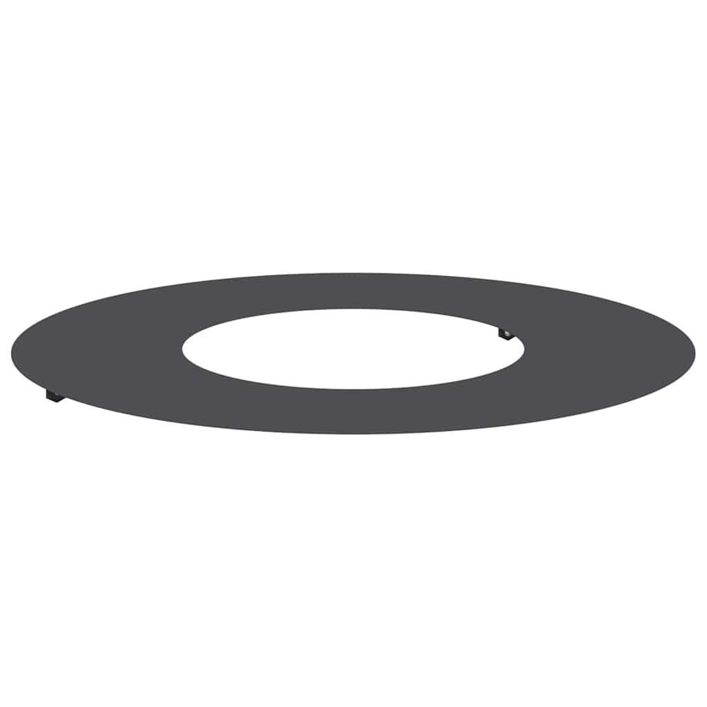 VidaXL adapté pour cerne d'arbre plat noir ø30 60 cm acier