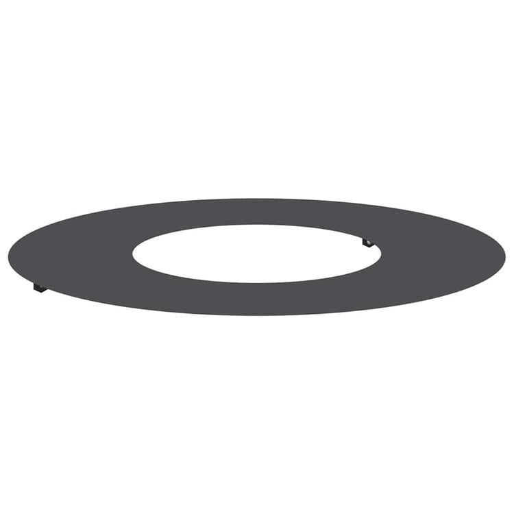 VidaXL adapté pour cerne d'arbre plat noir ø30 60 cm acier