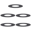 VidaXL adapté aux cernes d'arbre plats 5 pcs noir ø30 60 cm acier