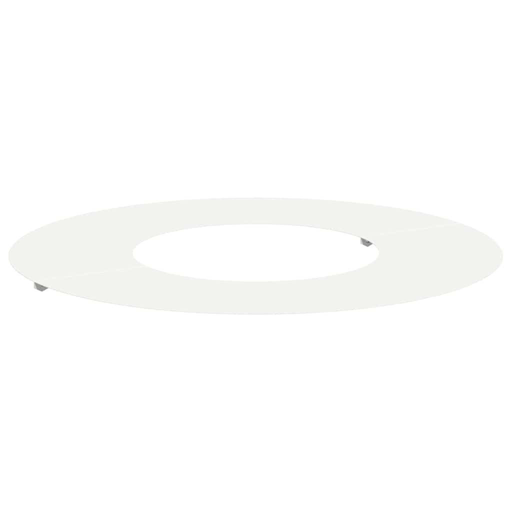 VidaXL adapté pour cerne d'arbre plat blanc ø30 60 cm acier