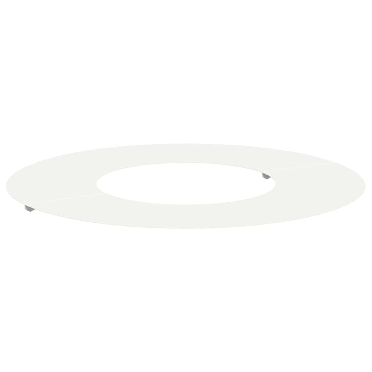 VidaXL adapté pour cerne d'arbre plat blanc ø30 60 cm acier