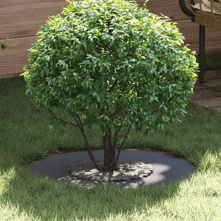VidaXL adapté pour cerne d'arbre plat anthracite ø30 60 cm acier