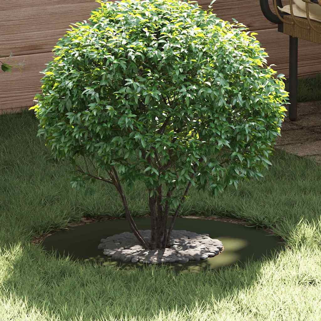 VidaXL adapté pour cerne d'arbre plat vert olive ø30 60 cm acier