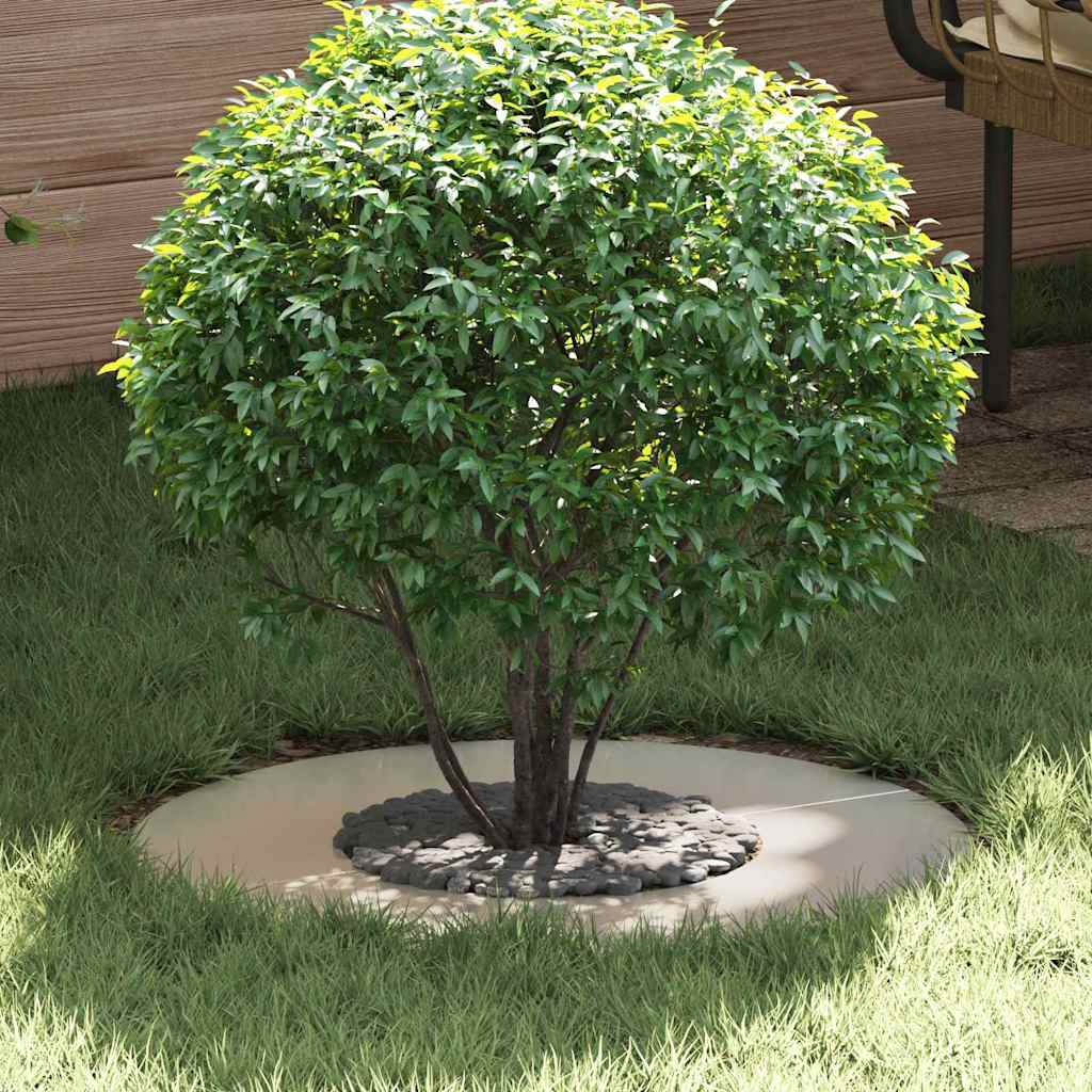 VidaXL adapté pour anneau d'arbre plat argent ø30 60 cm acier inoxydable