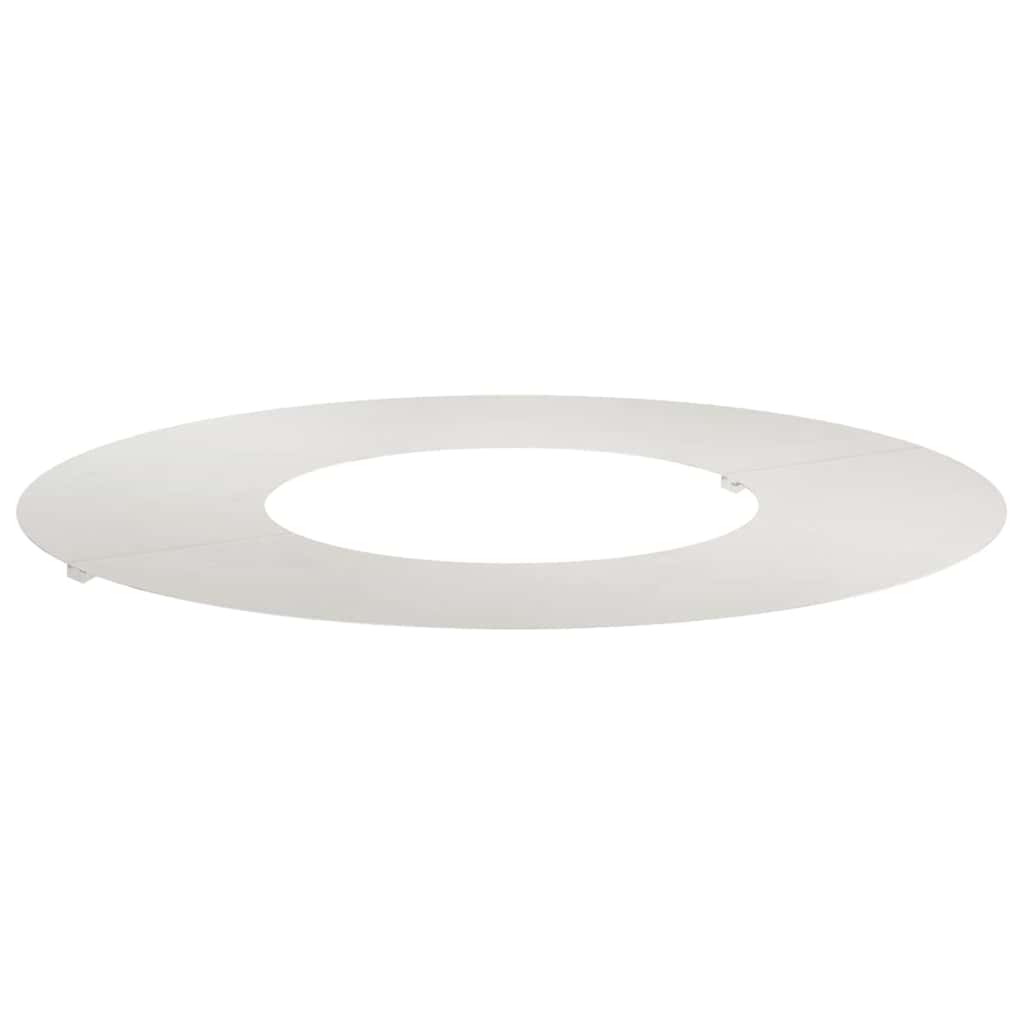 VidaXL adapté pour anneau d'arbre plat argent ø30 60 cm acier inoxydable