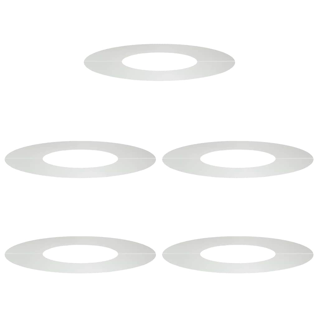 VidaXL adapté aux cernes d'arbre plats 5 pcs argent ø30 60 cm