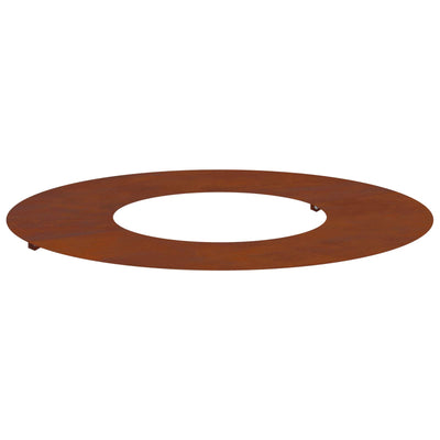 VidaXL adapté pour cerne d'arbre plat marron ø30 60 cm acier corten