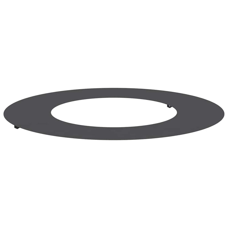 VidaXL adapté pour cerne d'arbre plat noir ø40 70 cm acier