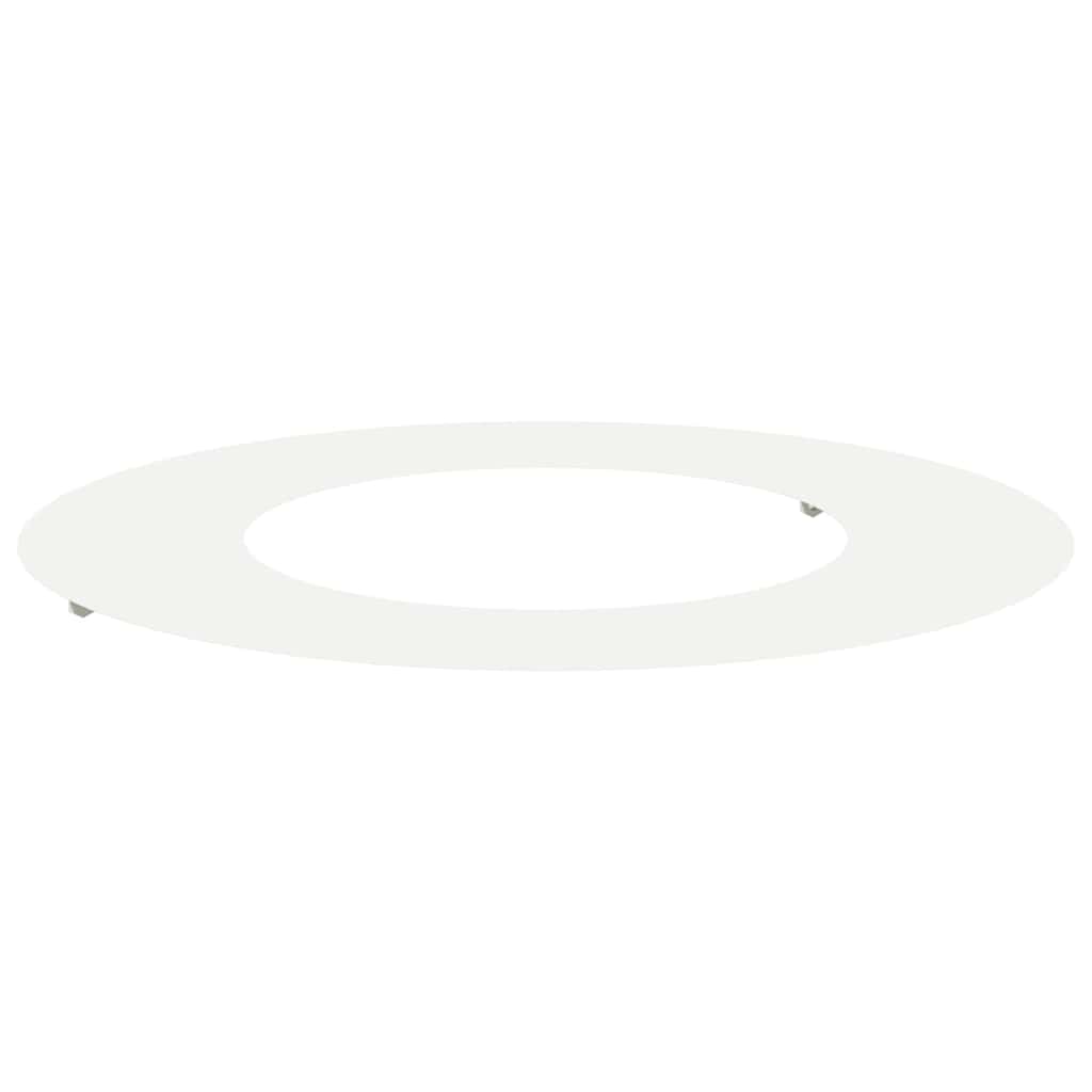 VidaXL adapté pour cerne d'arbre plat blanc ø40 70 cm acier
