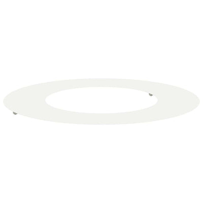 VidaXL adapté pour cerne d'arbre plat blanc ø40 70 cm acier