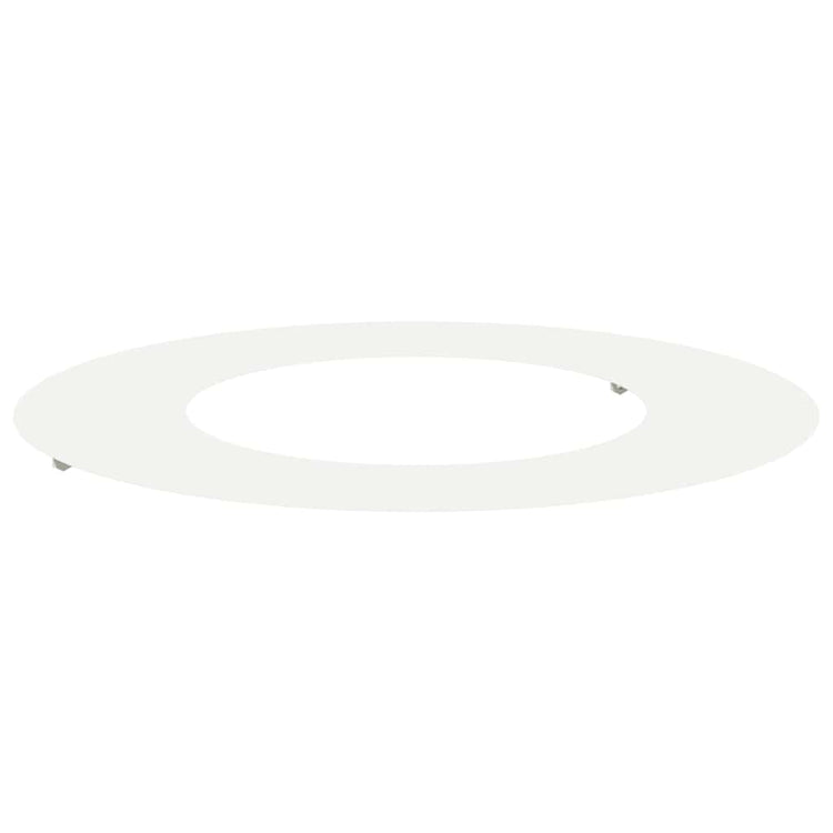 VidaXL adapté pour cerne d'arbre plat blanc ø40 70 cm acier