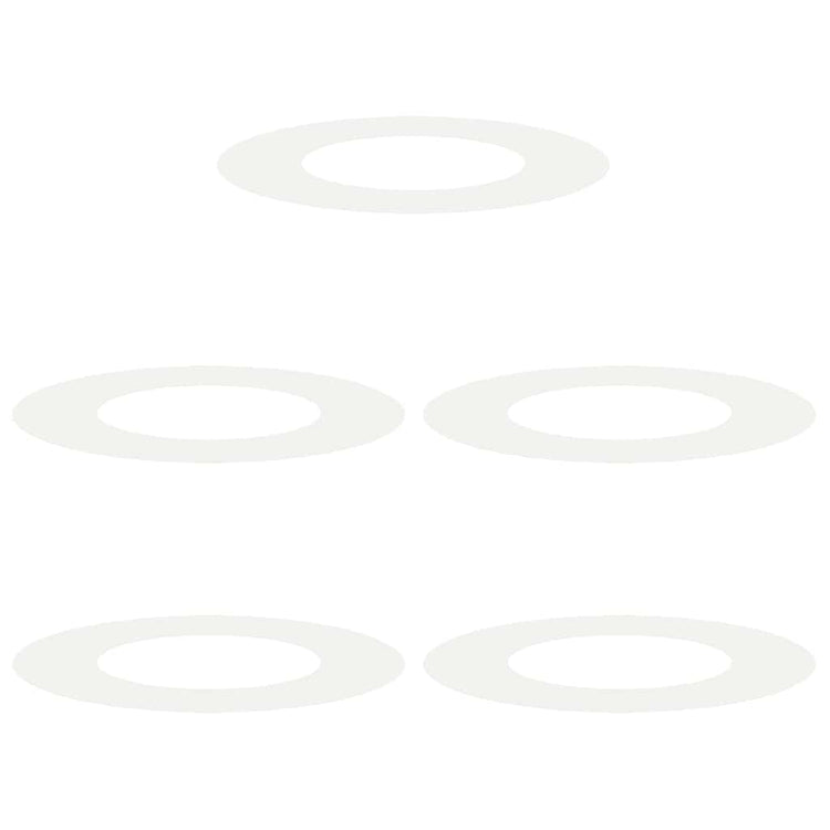 VidaXL adapté aux cernes d'arbre plats 5 pcs blanc ø40 70 cm acier