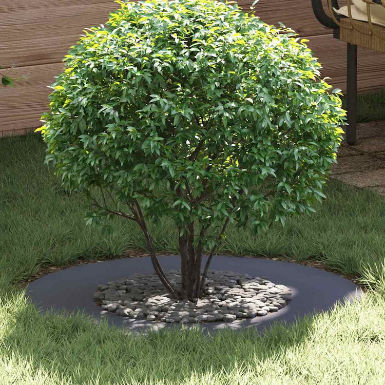 VidaXL adapté pour cerne d'arbre plat anthracite ø40 70 cm acier