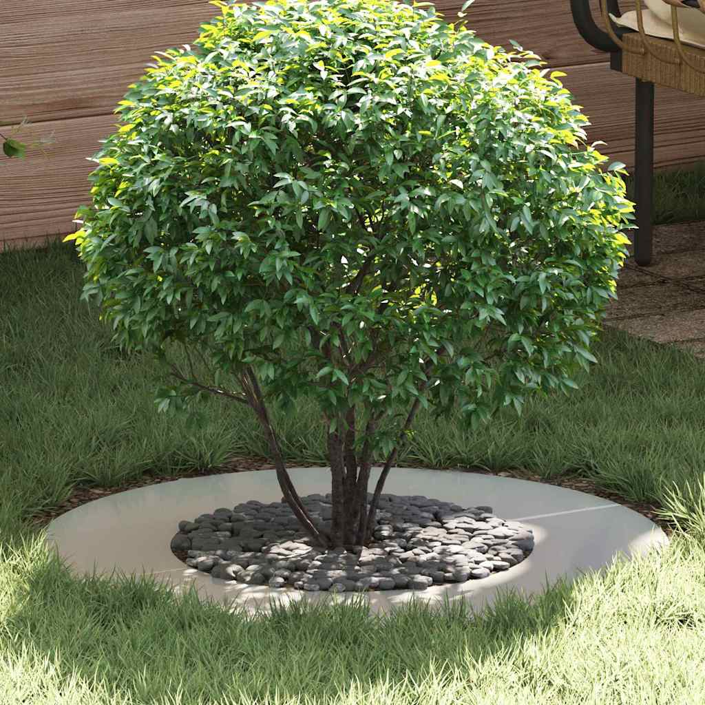 VidaXL convient pour anneau d'arbre plat argent ø40 70 cm