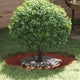 Vidaxxl adapté pour cerne d'arbre plat marron ø40 70 cm acier corten
