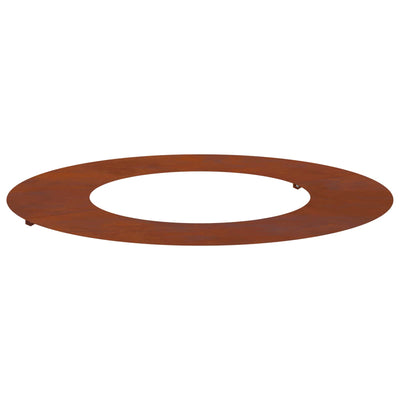 Vidaxxl adapté pour cerne d'arbre plat marron ø40 70 cm acier corten
