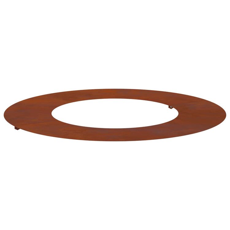 Vidaxxl adapté pour cerne d'arbre plat marron ø40 70 cm acier corten