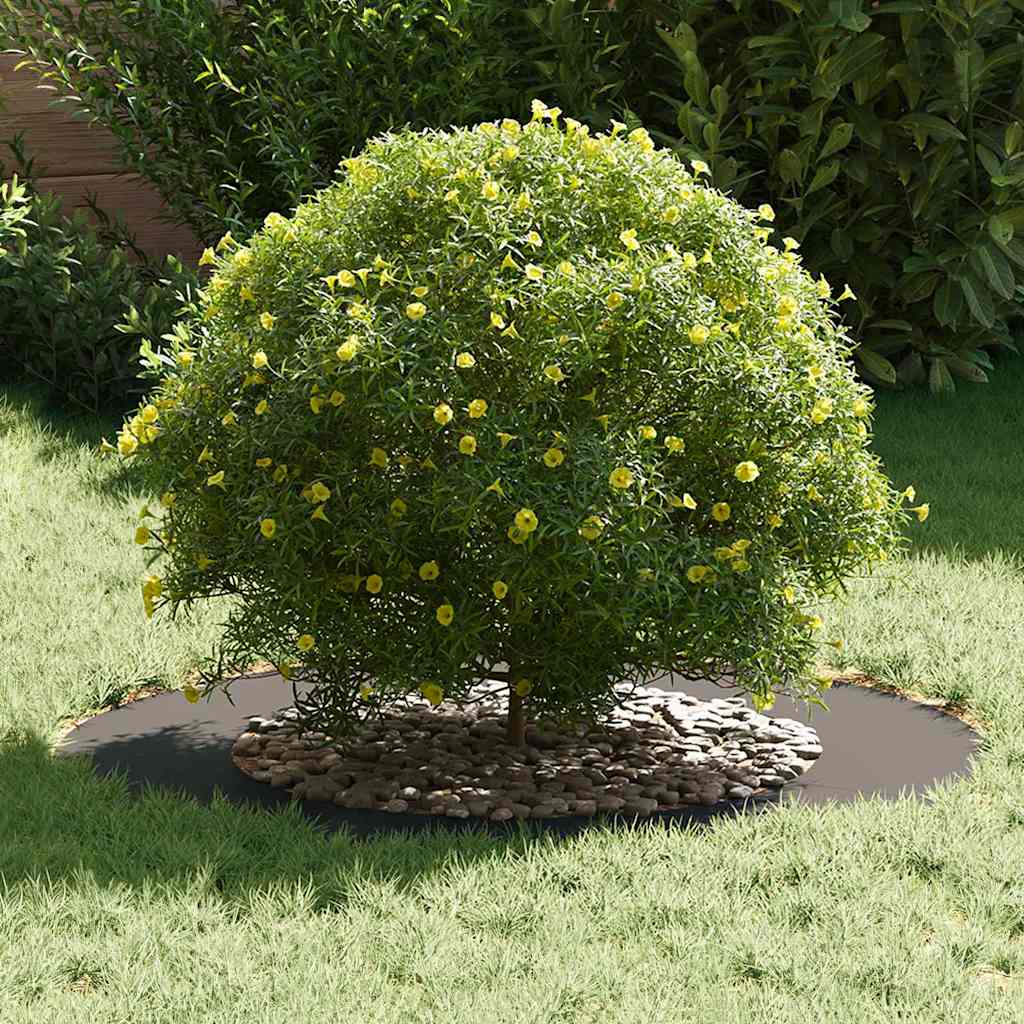 VidaXL adapté pour cerne d'arbre plat noir ø50 80 cm acier