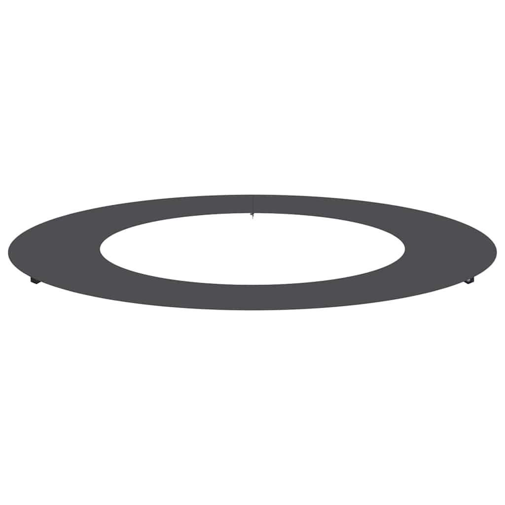 VidaXL adapté pour cerne d'arbre plat noir ø50 80 cm acier