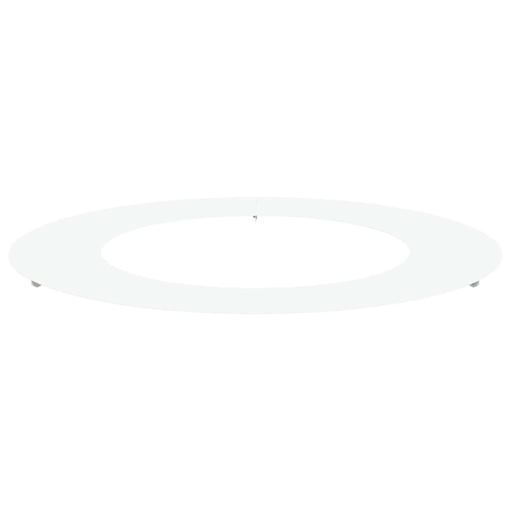 VidaXL adapté pour cerne d'arbre plat blanc ø50 80 cm acier
