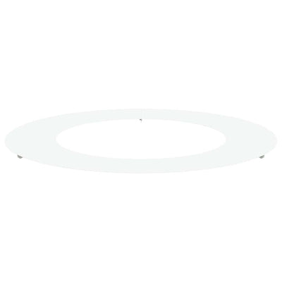 VidaXL adapté pour cerne d'arbre plat blanc ø50 80 cm acier