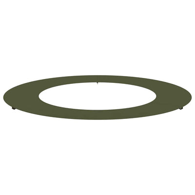 VidaXL adapté pour cerne d'arbre plat vert olive ø50 80 cm acier