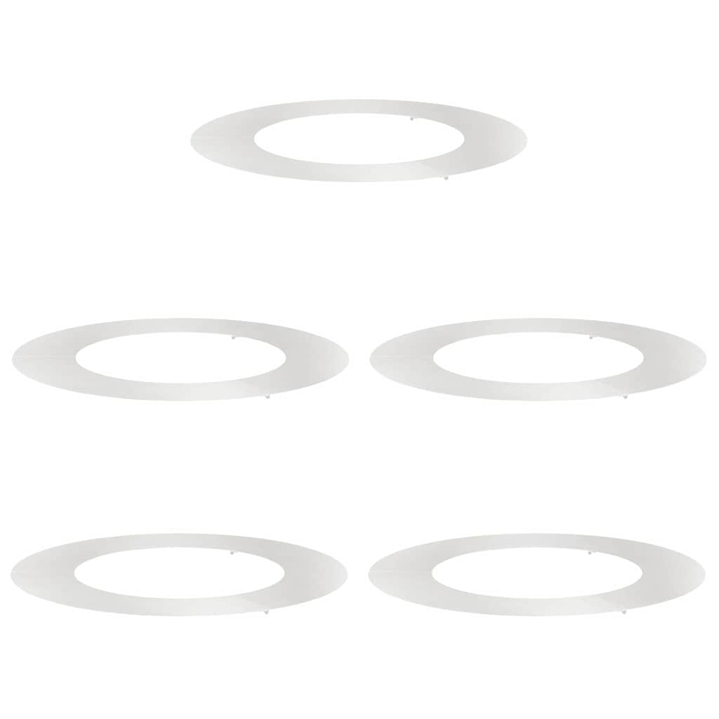 VidaXL adapté aux cernes d'arbre plats 5 pcs argent ø50 80 cm