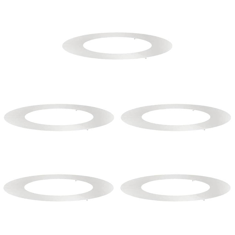 VidaXL adapté aux cernes d'arbre plats 5 pcs argent ø50 80 cm