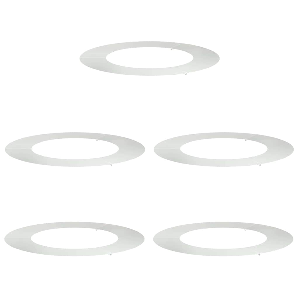 VidaXL adapté aux cernes d'arbre plats 5 pcs argent ø50 80 cm