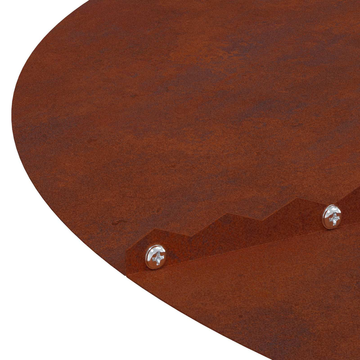 Vidaxxl adapté pour cerne d'arbre plat marron ø50 80 cm acier corten
