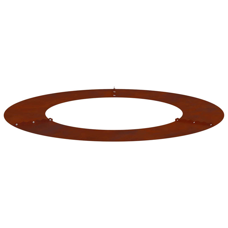 Vidaxxl adapté pour cerne d'arbre plat marron ø50 80 cm acier corten