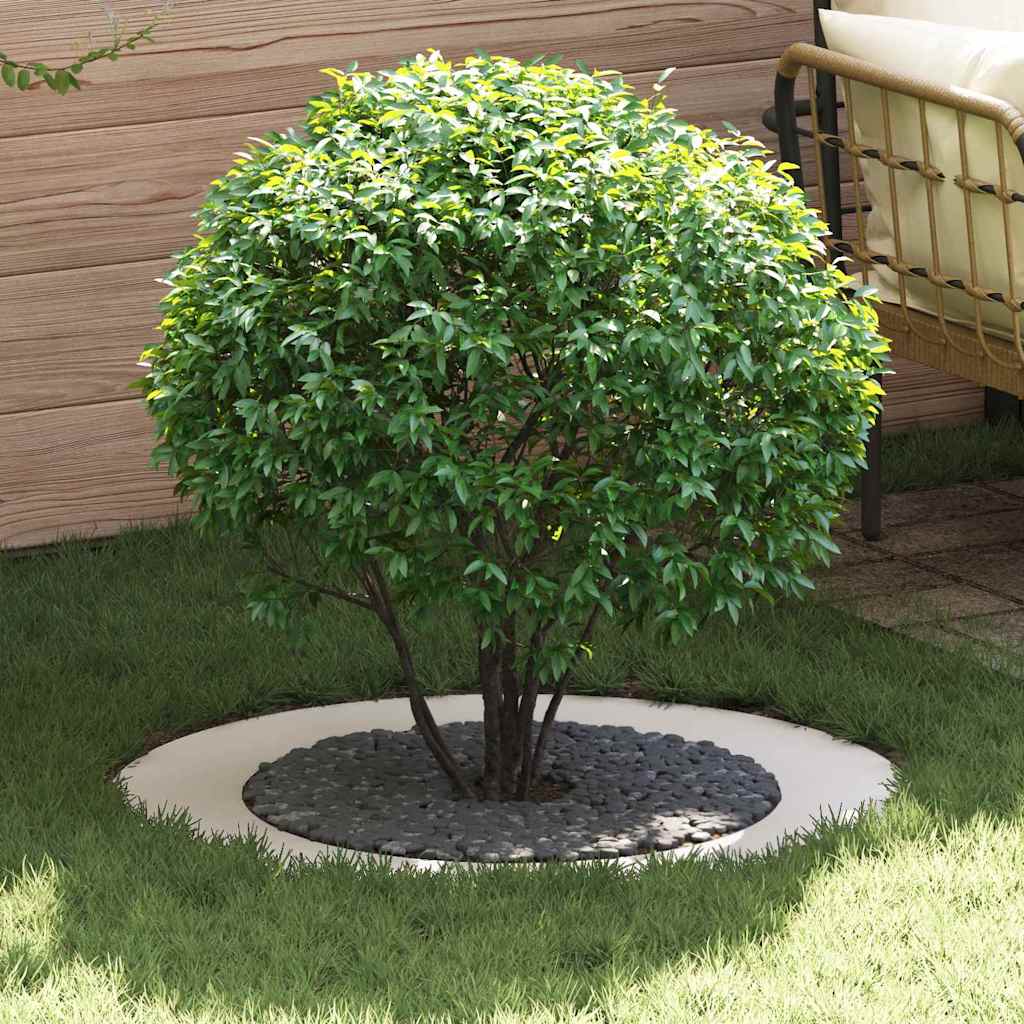 VidaXL adapté pour cerne d'arbre plat blanc ø60 90 cm acier