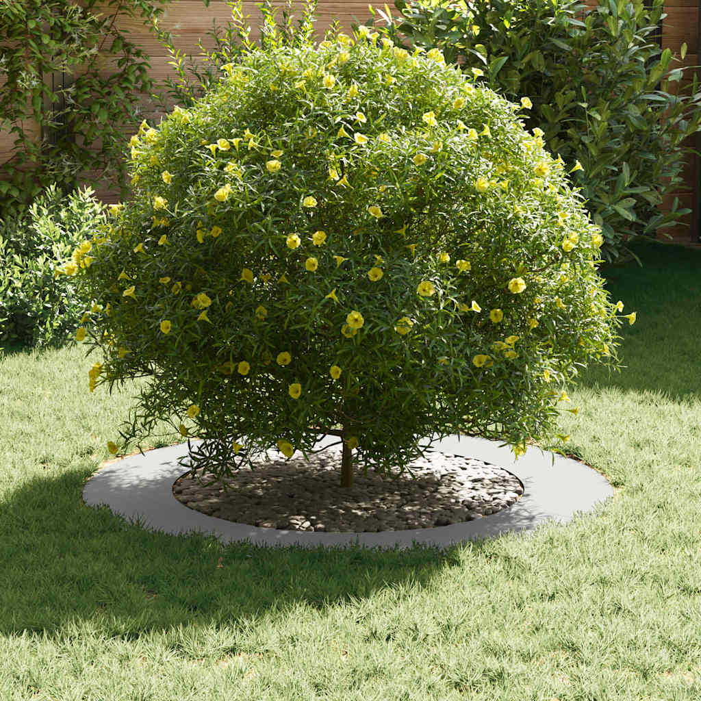 VidaXL adapté pour cerne d'arbre plat blanc ø60 90 cm acier
