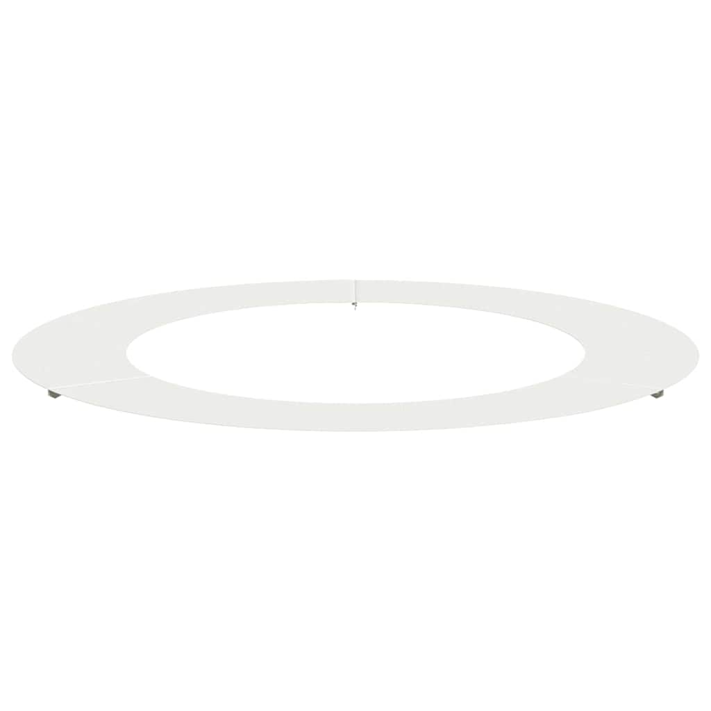 VidaXL adapté pour cerne d'arbre plat blanc ø60 90 cm acier