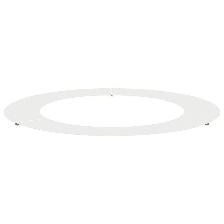 VidaXL adapté pour cerne d'arbre plat blanc ø60 90 cm acier