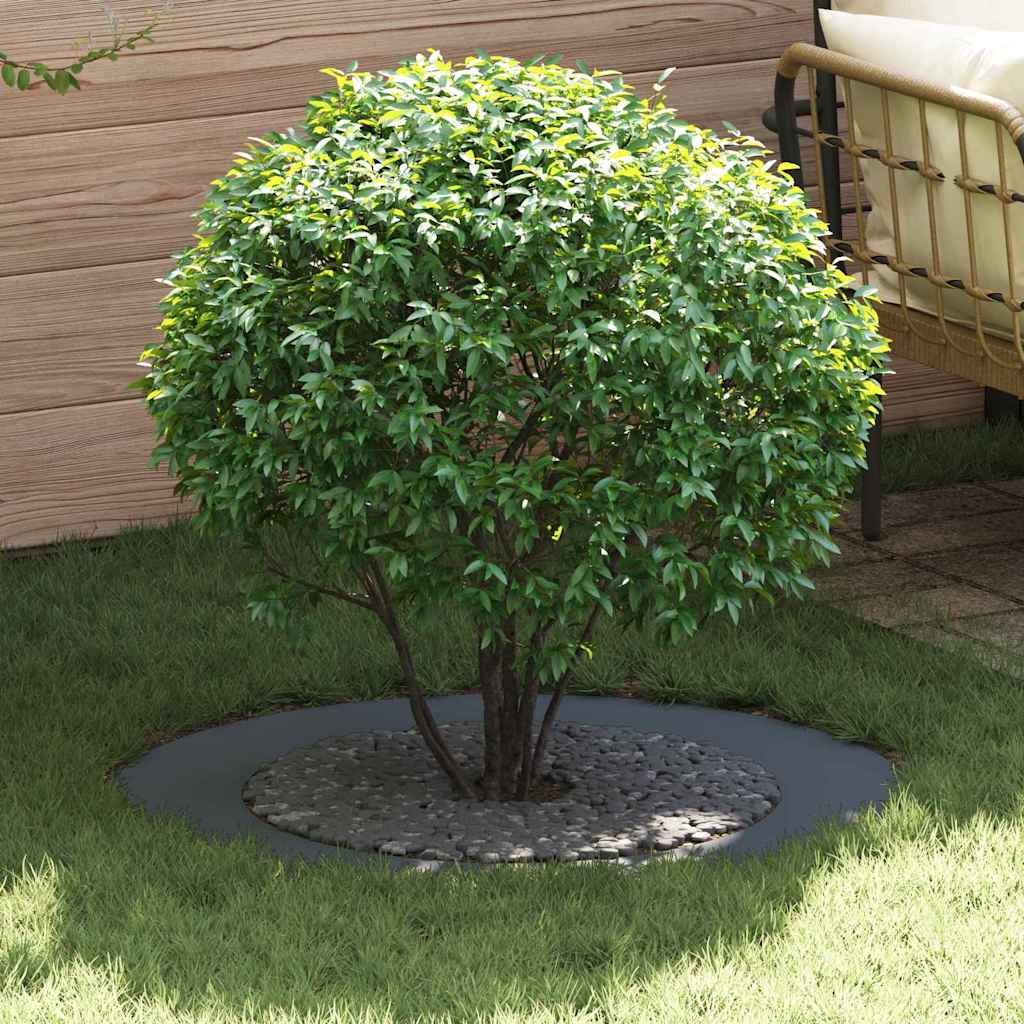 VidaXL adapté pour cerne d'arbre plat anthracite ø60 90 cm acier