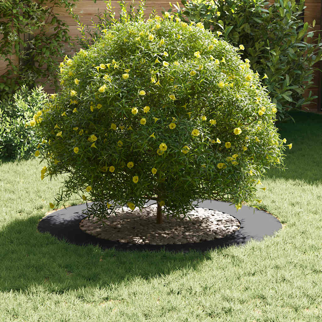 Vidaxxl adapté aux cernes d'arbre plats 5 pcs anthracite ø60 90 cm acier