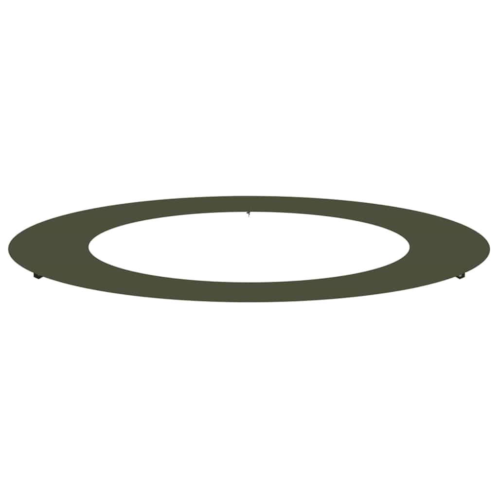 VidaXL adapté pour cerne d'arbre plat vert olive ø60 90 cm acier
