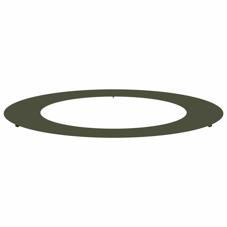 VidaXL adapté pour cerne d'arbre plat vert olive ø60 90 cm acier