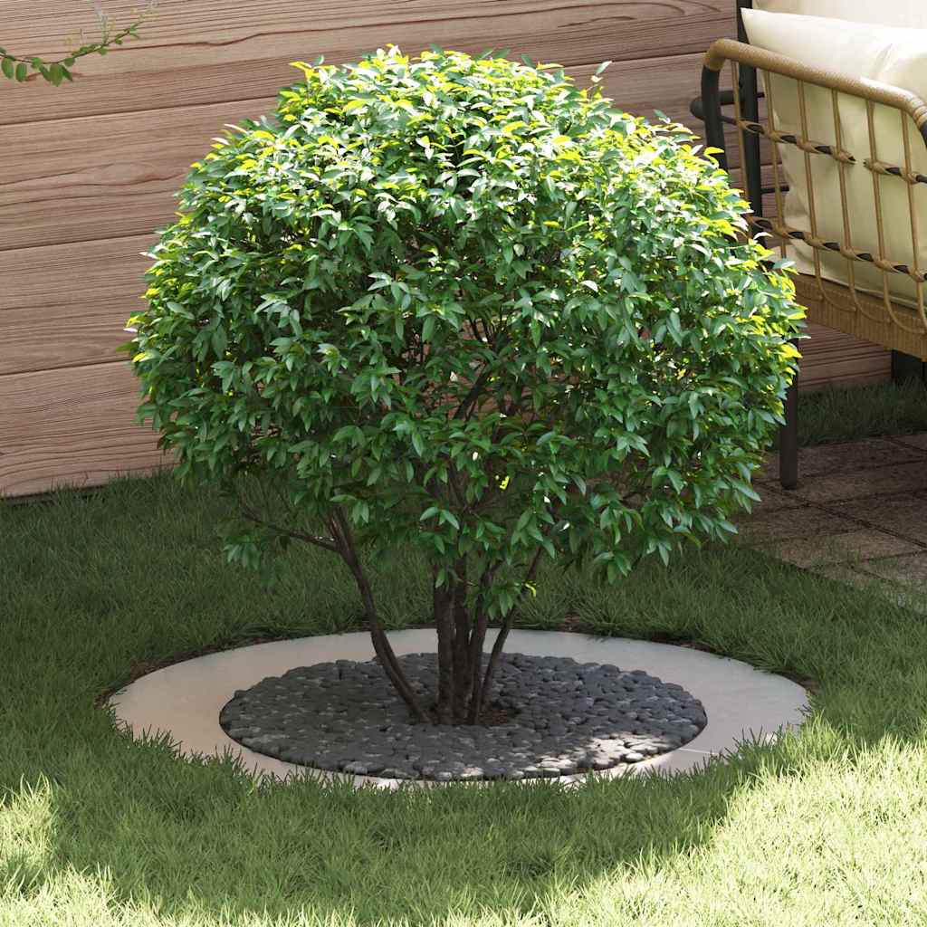 VidaXL adapté pour anneau d'arbre plat argent ø60 90 cm acier inoxydable
