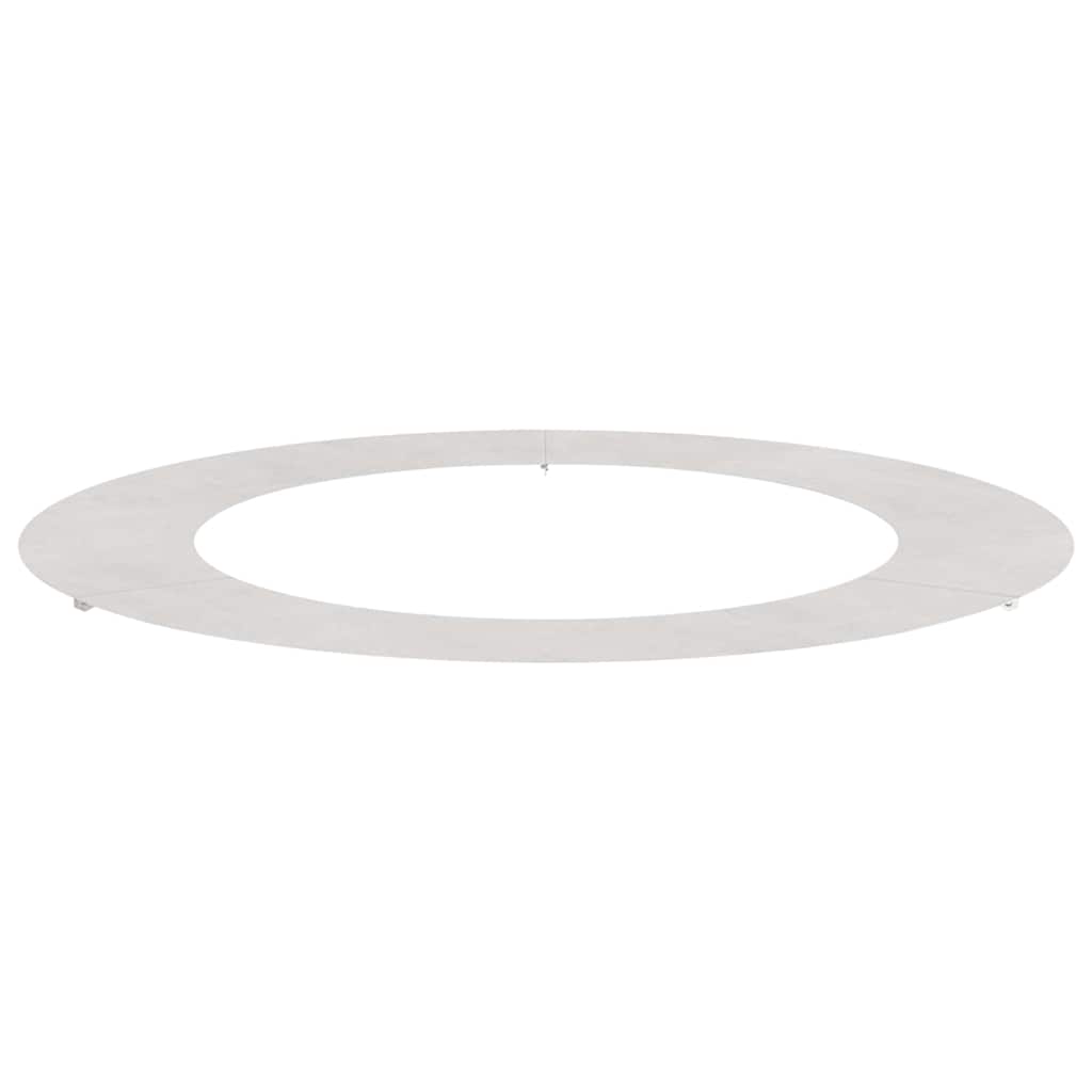 VidaXL adapté pour anneau d'arbre plat argent ø60 90 cm acier inoxydable