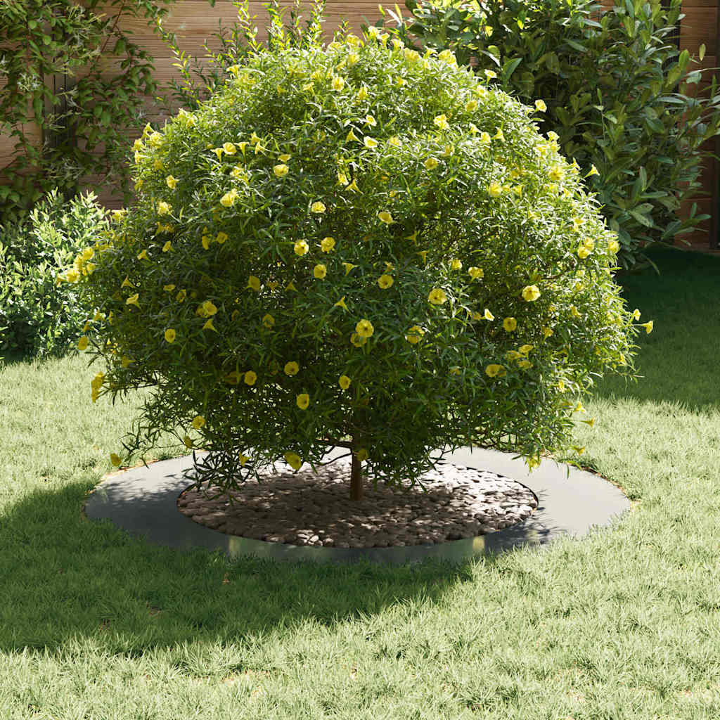 VidaXL convient pour anneau d'arbre plat argent ø60 90 cm