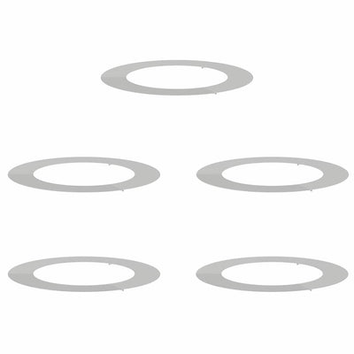 VidaXL adapté aux cernes d'arbre plats 5 pcs argent ø60 90 cm