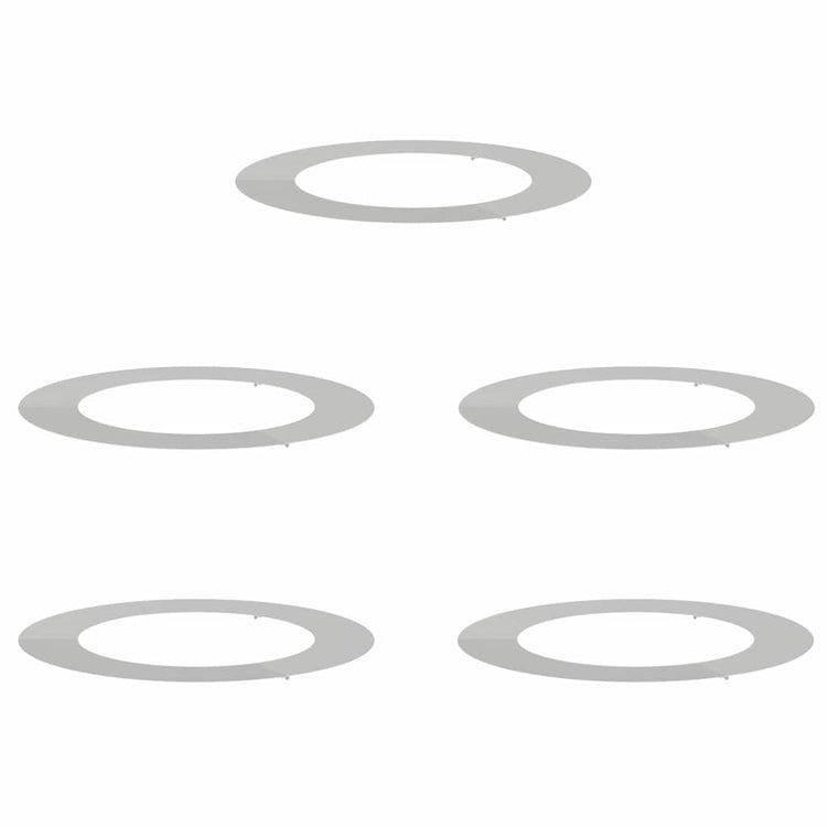 VidaXL adapté aux cernes d'arbre plats 5 pcs argent ø60 90 cm