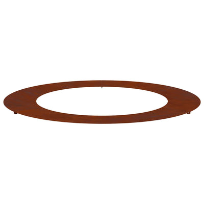 VidaXL adapté pour cerne d'arbre plat marron ø60 90 cm acier corten