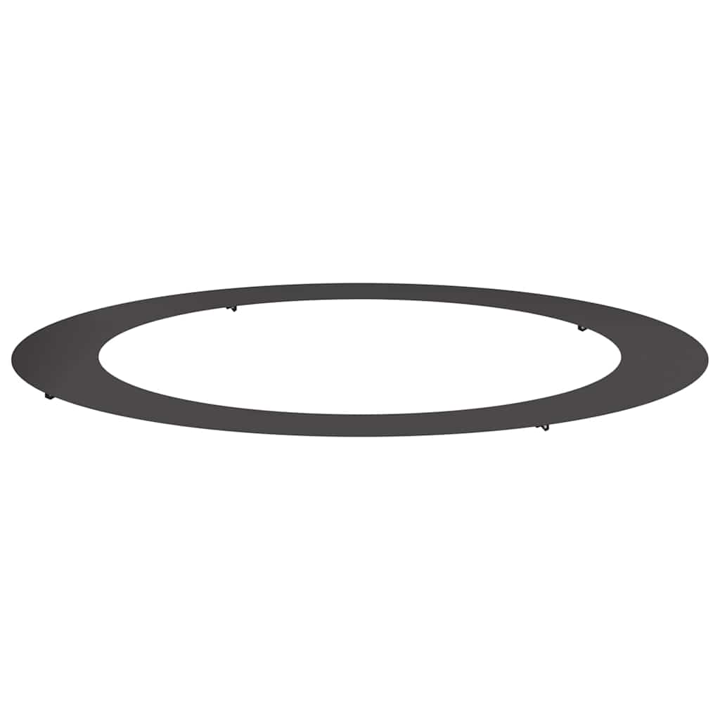 VidaXL adapté pour cerne d'arbre plat noir ø90 120 cm acier