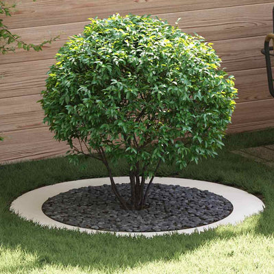 VidaXL adapté pour cerne d'arbre plat blanc ø90 120 cm acier