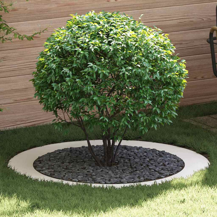 VidaXL adapté pour cerne d'arbre plat blanc ø90 120 cm acier