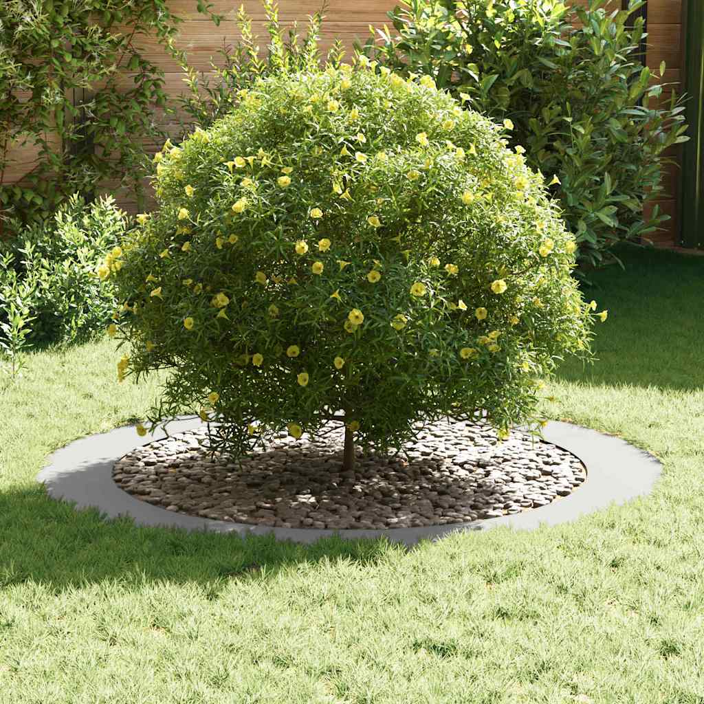 VidaXL adapté pour cerne d'arbre plat blanc ø90 120 cm acier